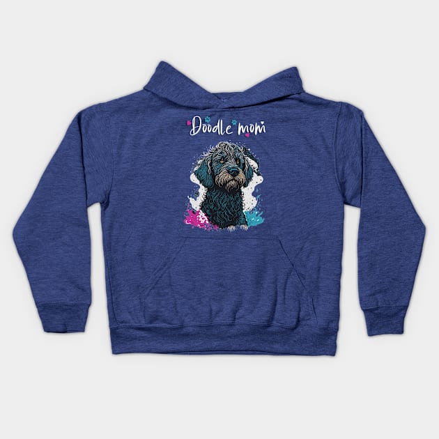 Doodle Dog Owner: Doodle mom! Kids Hoodie by YeaLove